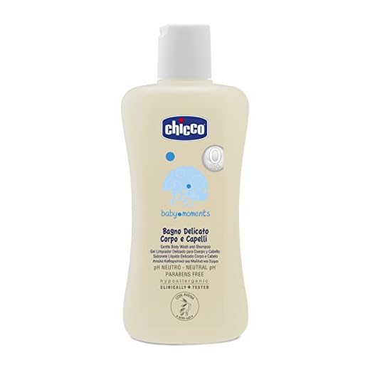 Chicco Baby stunder milt rengöringsbad för kropp och hår PH neutralt, 200 ml