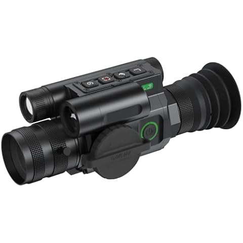 Night Vision Rifle Scopes for Hunting,WiFi Digital Rifle Scope with Rangefinder, 850nm Infrared Illuminator and Video Recording Night Vision Scopes for Rifles IP 66 Waterproof Cover