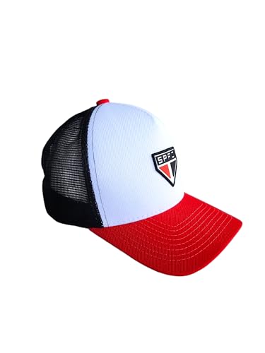 Boné São Paulo Americano Brasão Frontal Bordado Licenciado