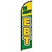 Infinity Republic - We Accept EBT Windless Full Sleeve Banner Swooper Flag - Perfect for Businesses, Stores, Shops, etc