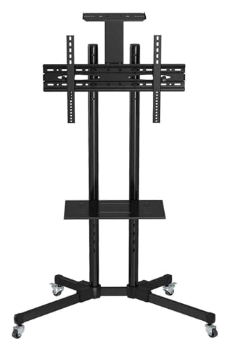 Soporte móvil para TV con estante ajustable en altura miniatura 5