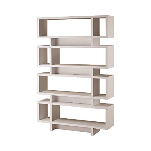 Coaster Home Furnishings Reid 4-Tier Open Back Bookcase White - Image 3