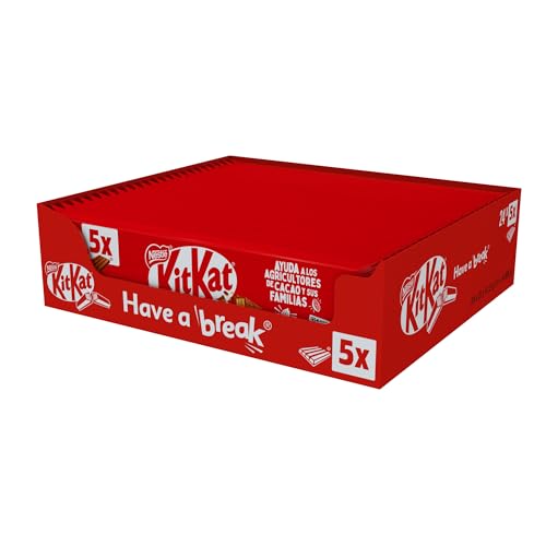 NESTLÉ KIT KAT barritas de chocolate con leche caja 24unis (5x41.5g)