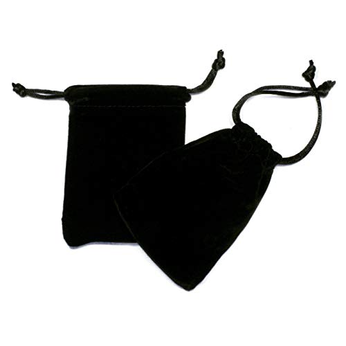 CrystalAge Velvet Gift Pouch - Black (9.5cm x 7cm)