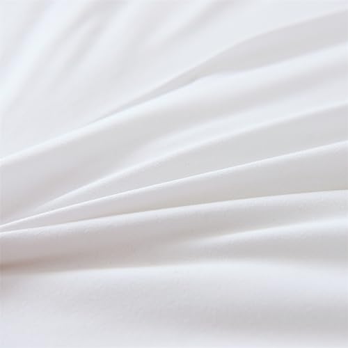 Holawakaka White Waterfall Ruffle Comforter Set Twin Size Multi-Layers Ruffled Shabby Chic 3Pcs Bedding Set For Girls Women thumb #6