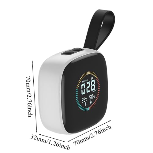 Détecteur PM2.5 et moniteur de qualité de l'air portable avec affichage LED
