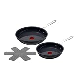 Jamie Oliver by Tefal Enjoy Bratpfannen-Set, 24/28 cm, inkl. Pfannenschoner...
