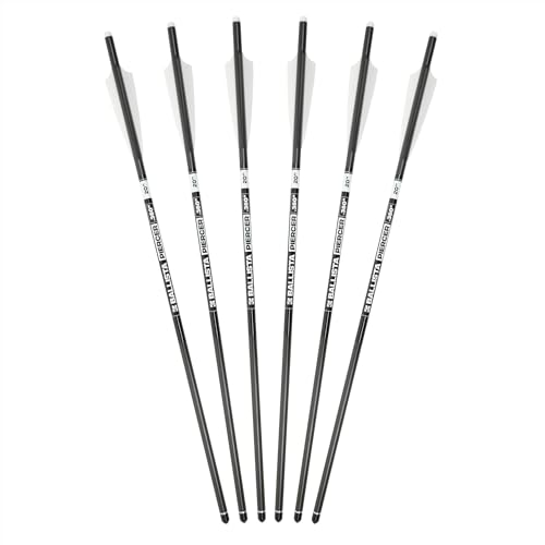BALLISTA 20-Inch Carbon Crossbow Bolts, 6 Pack