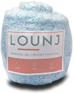 Lounj Shredded Memory Foam Fill for Cushions, Crafts, Bean Bags, Pillows, or Dog