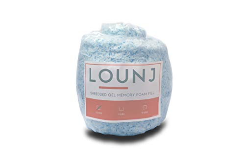 Lounj Shredded Memory Foam Fill for Cushions, Crafts, Bean Bags, Pillows, or Dog