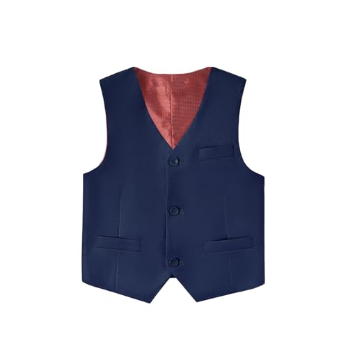 Boys Suit Vest for Toddler Boy 3 Butoon Single Breasted Formal Vest Kids Dress Vest