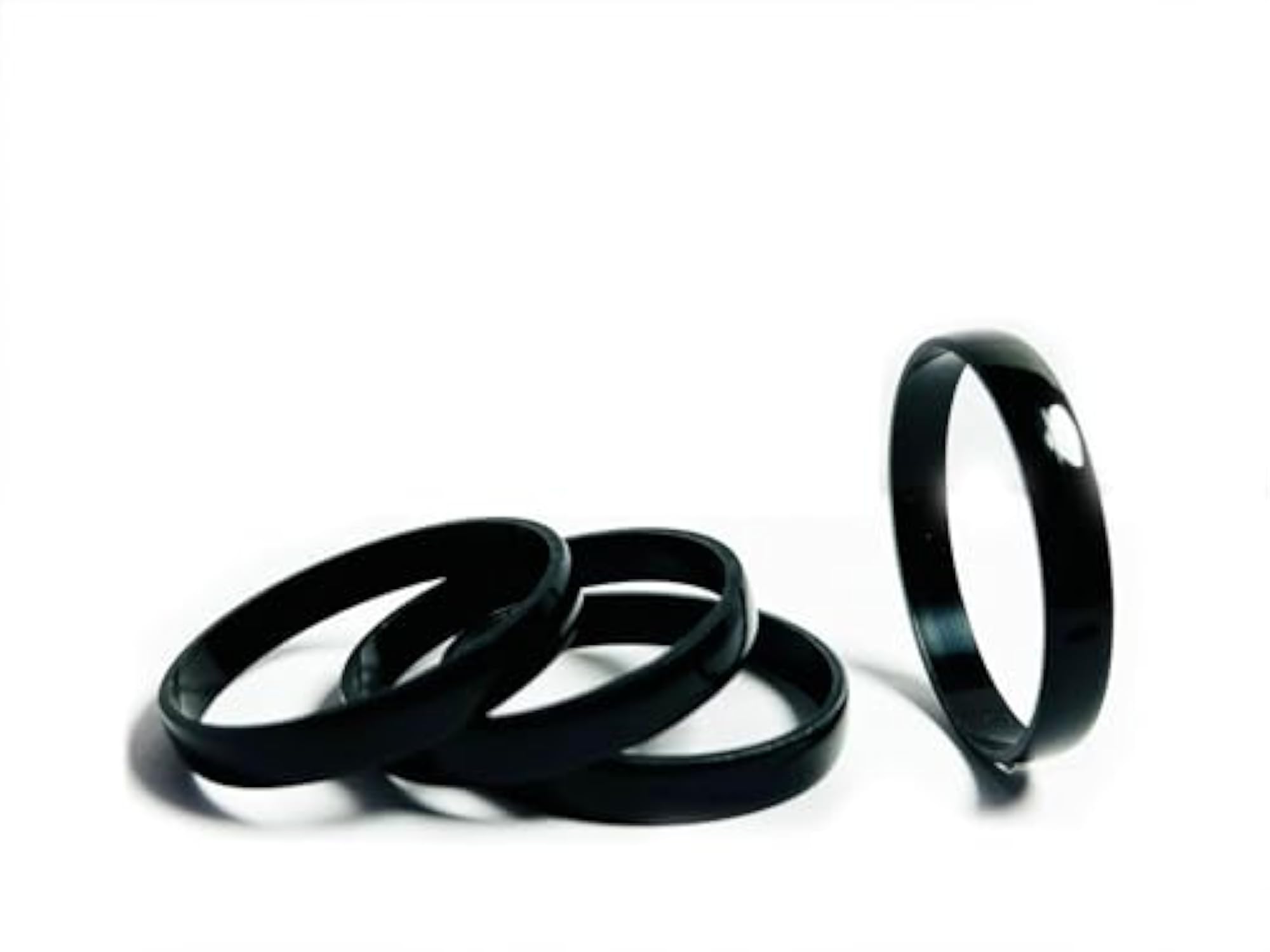 Karivala Black Plastic Bangles for Newborn Babies, 5mm Thick