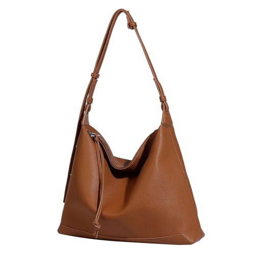 Sac à bandoulière en cuir synthétique de grande capacité pour femme