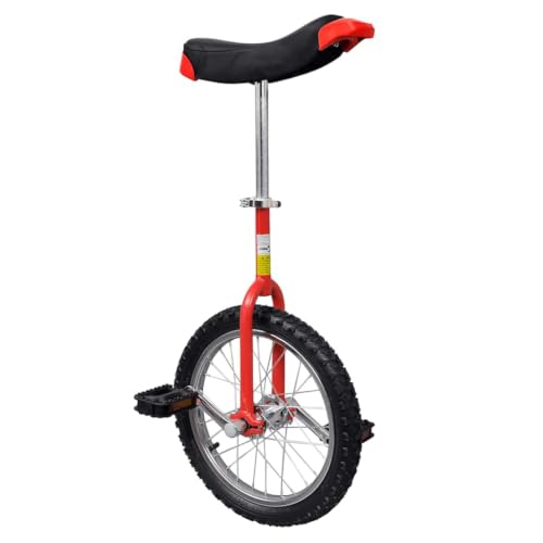 vidaXL Einrad Verstellbar Rot 16 Zoll