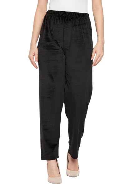 tnq Women's Winter Wear Velvet Palazzo/Velvet Trouser/Women Woolen Palazzo-picture-34