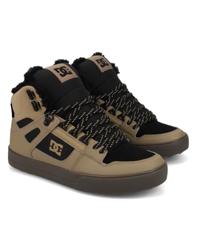 DC Scarpe da skateboard da uomo, modello Pure High-top WC Wnt invernale, Colore: nero chiaro., 43 EU