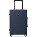 LEVEL8 Koffer Trolley, Rollkoffer Reisekoffer Hartschalen 4 Rollen, Spinner Handgepäck,TSA, 100% PC,Micro-Diamond Textured Design Koffer Trolley Groß(66cm, 65L,Dunkel Blau)