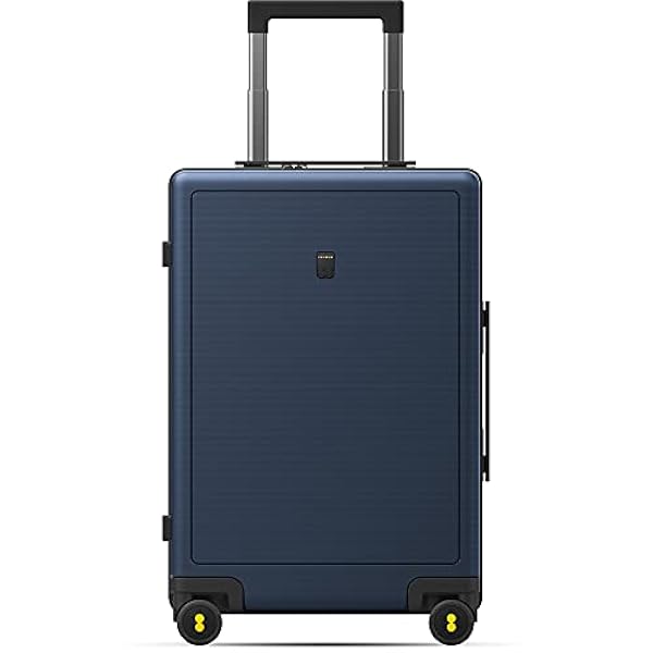 LEVEL8 Valigia Bagaglio a Mano Elegante Micro Diamante Strutturato Design Valigie Trolley Rigido Valigia Grande con Rotelle Girevoli e Lucchetto TSA Integrato 66x44.5x26.5CM, 67.9L, Blu