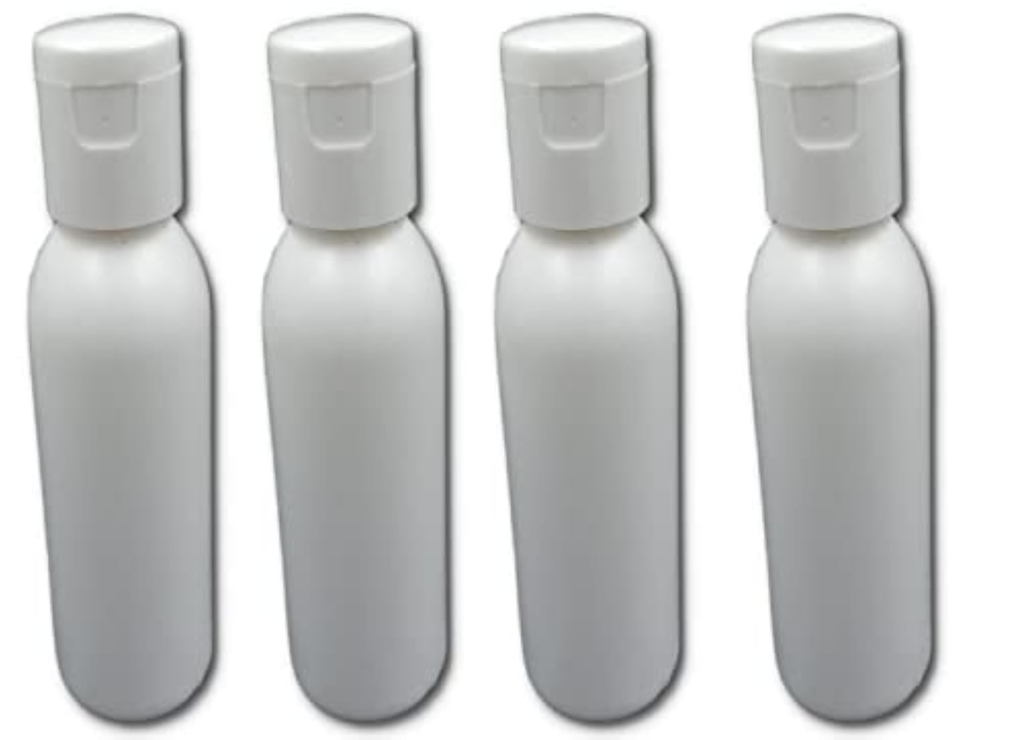 50ml Refillable White Plastic Bottles