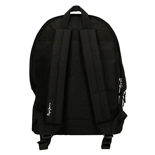 Pepe Jeans Unisex Para CriançA. 6332421 Mochila 6332421 Preta -31X44X17,5Cm (Osfa), Preto, Casual, PoliéSter, Moda Infantil - 3