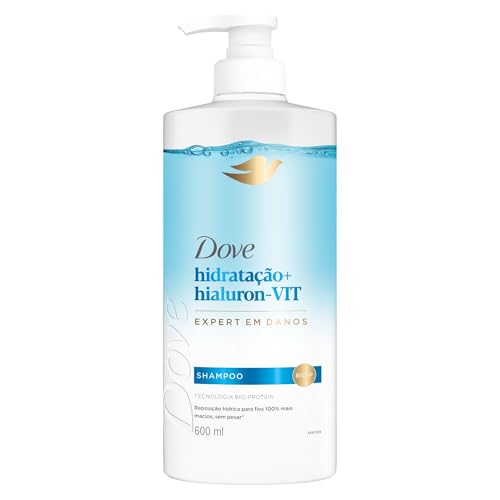 Dove Shampoo Hidratação + Hialuron-Vit 600ml Pump