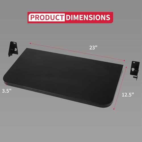 Utheer Folding Front Shelf for Weber Searwood 600 Pellet Grill, 23" x 12.5" Heavy-Duty Steel BBQ Prep Table, 60 LB Load, Space-Saving Front Grill Shelf, Weber Searwood 600 Accessories by Utheer - Image 2