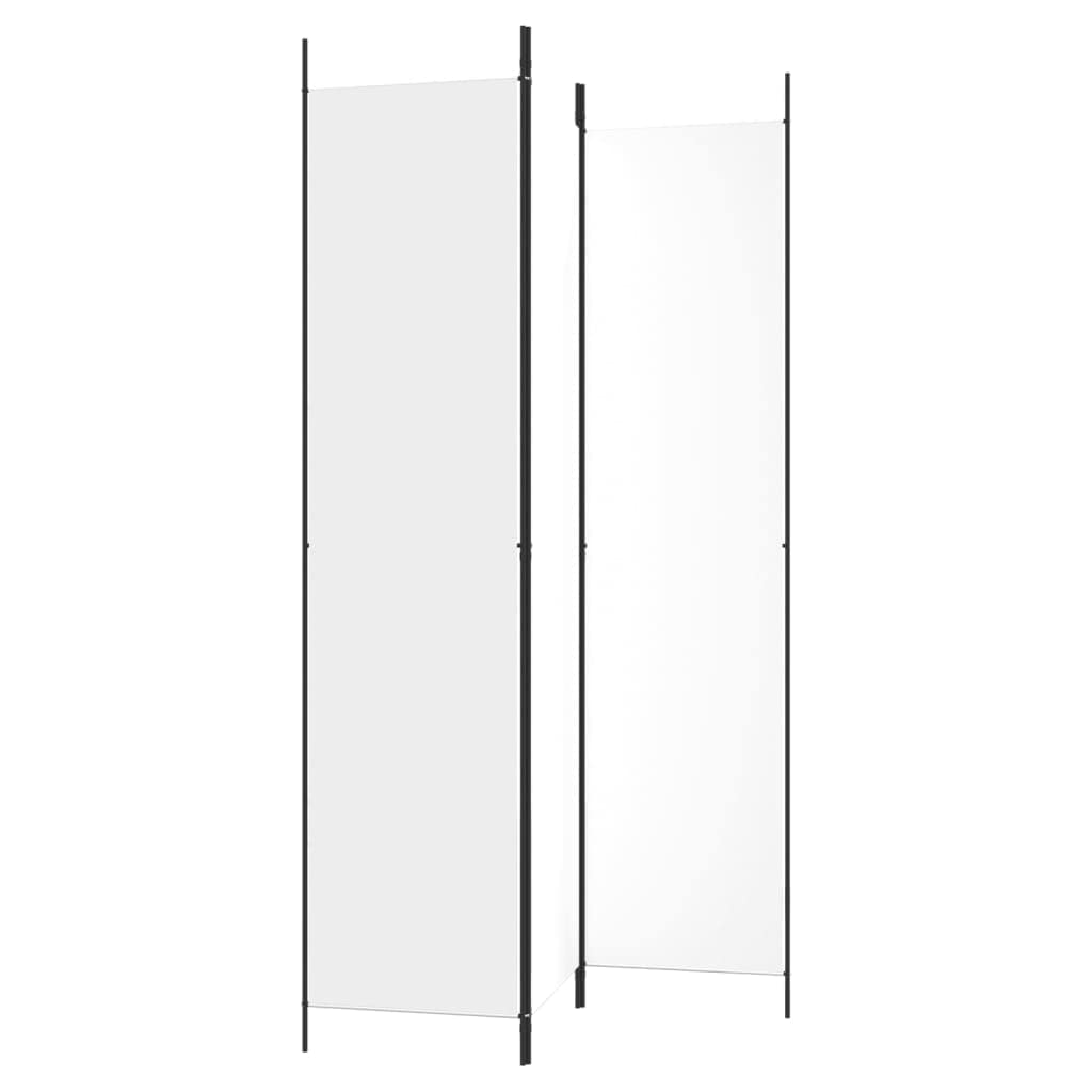 Paravent 3 Panneaux 260x180cm - Séparateur Pièce Intimité Gris