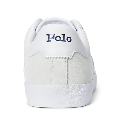 Image of POLO RALPH LAUREN Court Vulc Leather-Suede Sneaker