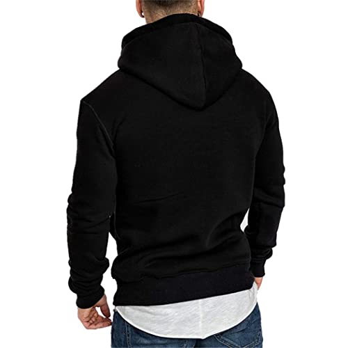 Sweat à capuche chaud et léger pull homme décontracté d'automne taille M - 3