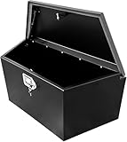 MaxxHaul 34' Steel Trailer Tongue Box, A-Frame Storage Chest with Lockable Latch –...