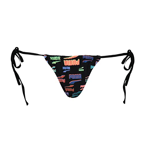 Image of PUMA Womens String Bikini Bottoms Black Combo 10