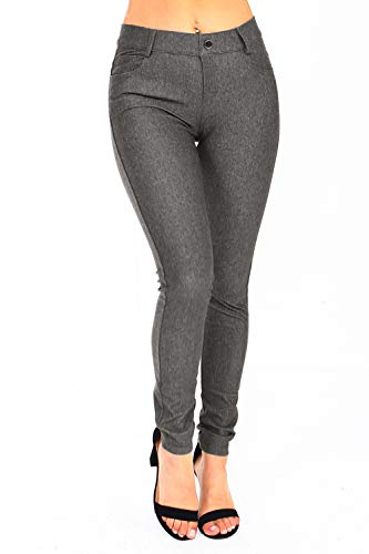 Image of YELETE Women's Basic Five Pocket Stretch Jegging Tights Pants