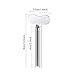 6 Pcs Metal Tube Squeezer, Ergonomic Manual Toothpaste Squeezer Key, Portable Paint Tube Roller, Durable Aluminum Tool for Cosmetics, Hair Dye, Ointment Tubes, Reduces Waste (Silver A)