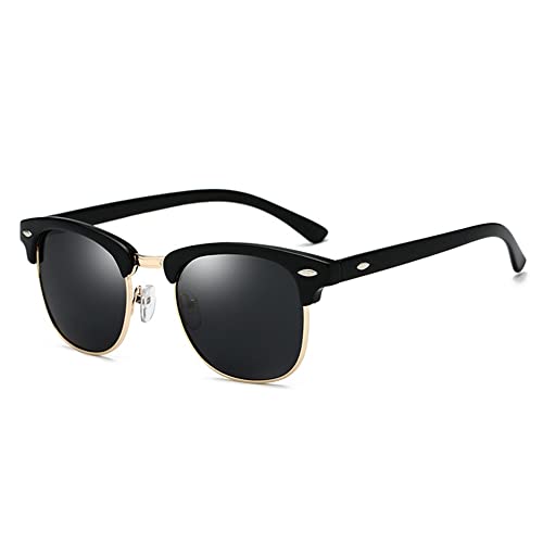 CXAFQ Lunettes de soleil Anti-reflets, Cadre Conception Haute qualité Retro Semi-sans à demi-cerclées monture, Polarisées Protection UV pour Hommes/Femmes Cover