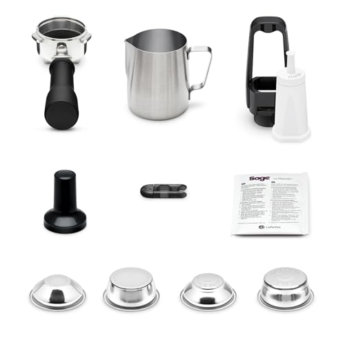 Sage Bambino - Cafetera Compacta Profesional con Espumador de Leche Automático, Trufa Negra