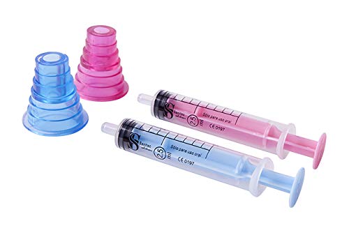 Sanitec Solutions Jeringas Orales Color Azul - Paquete de 24 x 2 Unidades