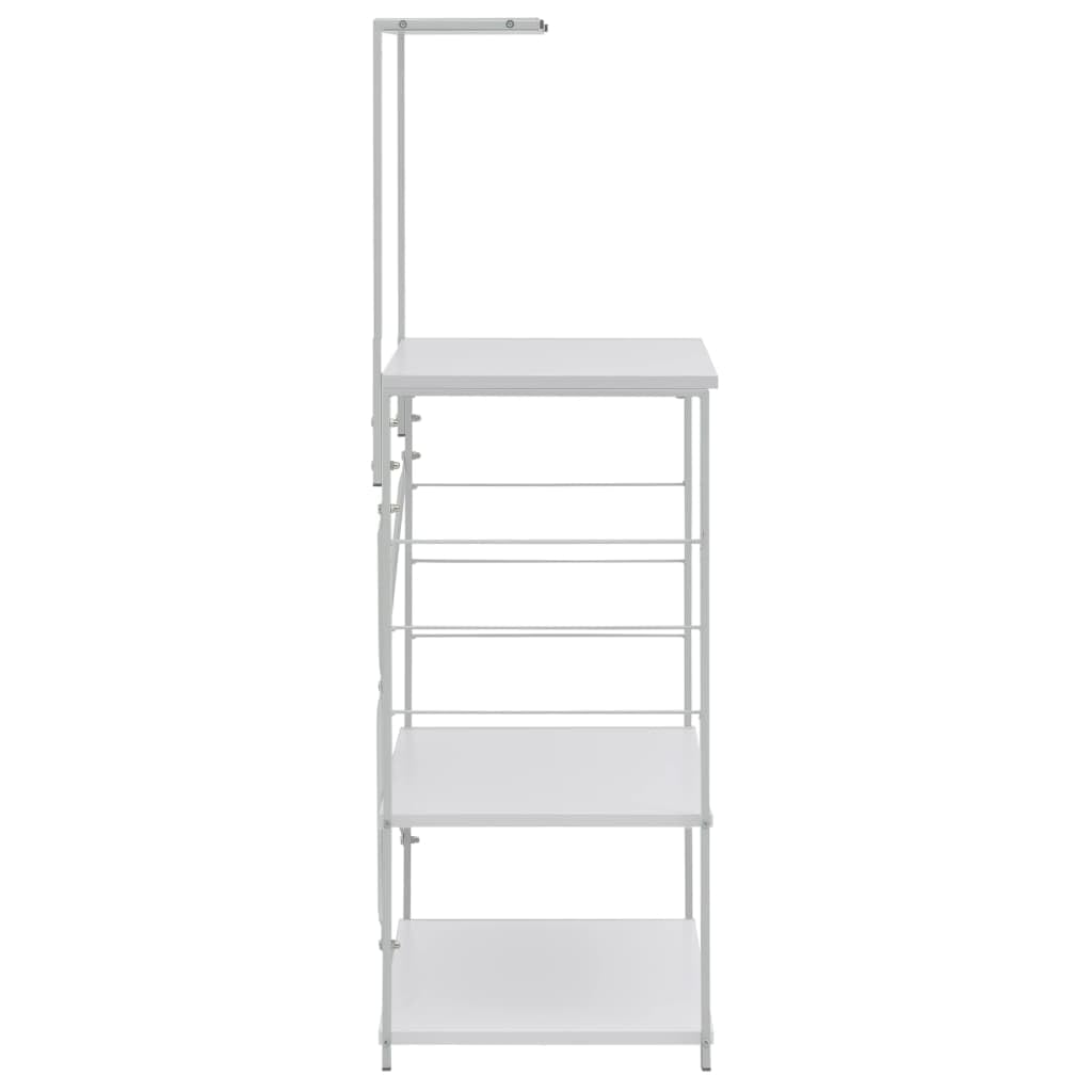Generisch Mikrowellenregal Weiß 60x39,6x123 cm Holzwerkstoff,Heim Garten,Küche Esszimmer,Küchenhelfer -utensilien,Küchenorganizer,Küchenutensilienhalter -ablagen-288240