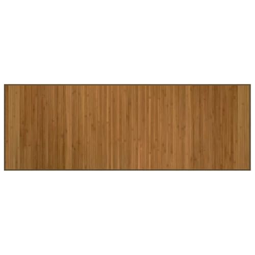 vidaXL Tapis rectangulaire Marron 70x200 cm Bambou, Tapis de Salon, Tapis de Cuisine, Tapis rectangulaire, Tapis de Chambre à Coucher