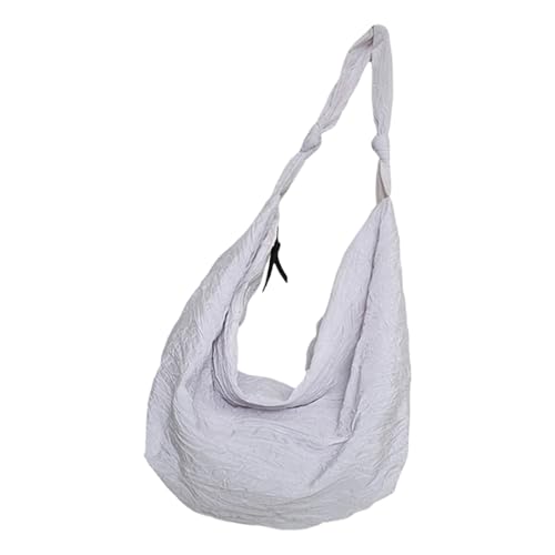 Sac à bandoulière plissé au design souple et fluide pour le quotidien