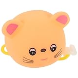 NOLITOY Fahrradhupe mit Helmlicht Cartoon Quetschhupe Lautes Horn Einfach zu Montieren Robustes Zubehör für Mountain Straßenräder Sicher und Sichtbar bei Nacht