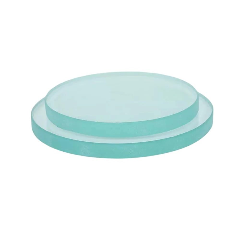 High Temperature Resistant Glass, Borosilicate Sight Glass, Boiler Mirror Pipeline Flange Valve Observation Lens 1pc(80x10mm)(90x10mm)