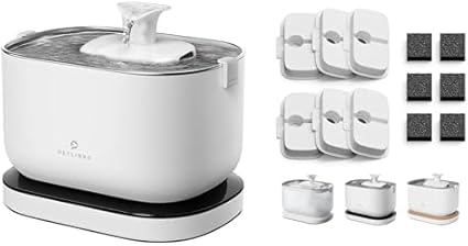 Fuente de Agua para Gatos PETLIBRO Inalámbrica con Batería Recargable, 2.5L