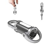 防水キーホルダー型ライト 強力な照明、多様なライトモード、大容量急速充電機能を兼ね備えたミニ懐中電灯 超強力かつ軽量で、多機能キーホルダー型 登山や釣りに最適です 停電への対処 (シルバーブラック)