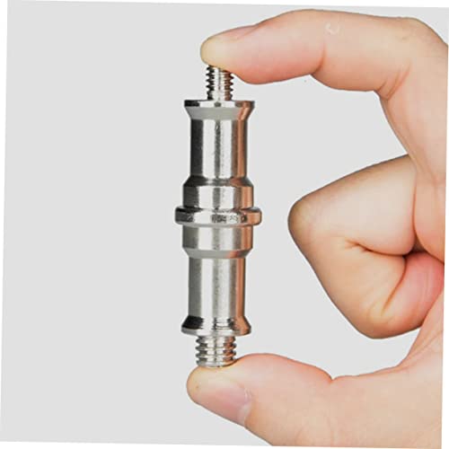 Adaptador de tornillo 1/4 a 3/8 SEWACC de hierro plata para cámaras, 3 uds 2