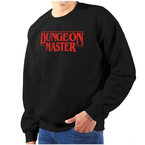 Brisco Brands Nerdy Fantasy Game Dungeon Master Sweatshirt for Men or Women