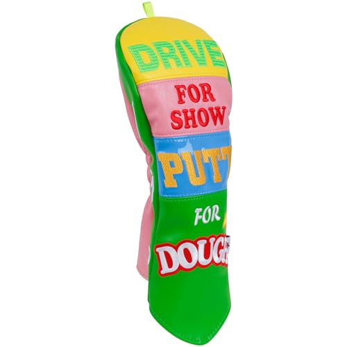 Big Crazyゴルフクラブヘッドカバー、ドライバーヘッドカバー、磁気ブレードパターカバー、面白いデザインのドライブ、生地用パター、明るい色と防水レザーのゴルフヘッドカバー。