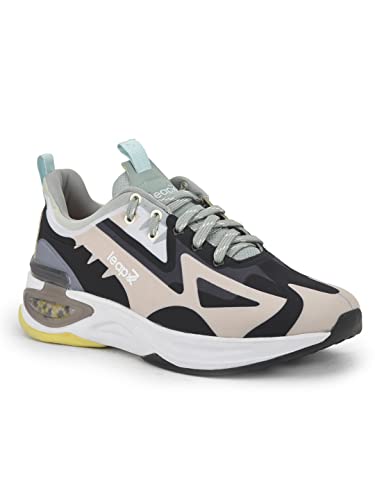 Image of Liberty Leap7X Hanover-1 Men Sports Lacing Shoes with Lycra Upper | EVA Sole | Comfortable & Lightweight | Quick-Wear Elastic Laces | Padded Foam Insole | Running, Gym & Outdoor Activity