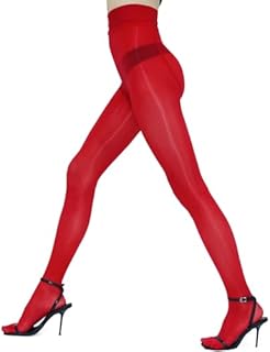 GOCBOBO Women's Oil Shiny Tights High Waist Control Top Sheer Gloss Pantyhose Plus Size Silk Stockings for Women