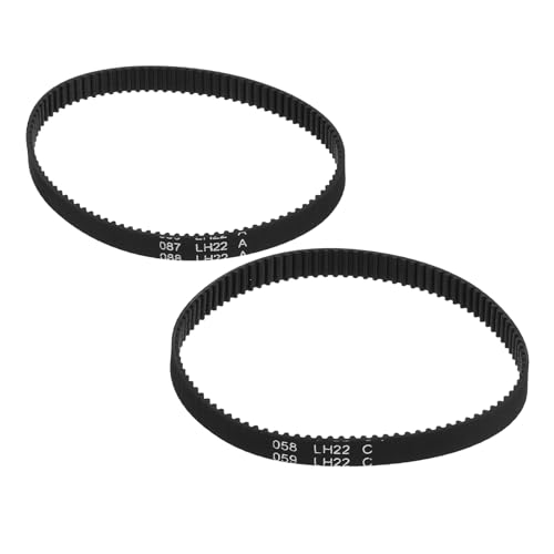 SOLUSTRE Gt2 Timing Belt Rubber Stable Transmission Portable Replacement 2pcs 200mm Length 6mm Width for 3d Printer