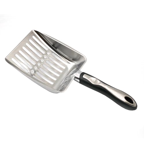 1 PCS Stainless Steel Cat Litter Scoop Durable Pet Poop Scooper Sifter